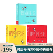 英文原版 Happiness is 500 Ways to Be in the Moment 治愈系繪本 3冊 500 Ways to Show I Love You 漫畫故事圖畫書 綠山墻