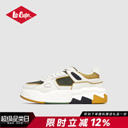LEE COOPER2025春季新款面包鞋男鞋潮鞋百搭休閑鞋厚底鞋子男低幫運(yùn)動(dòng)板鞋男 米綠色 41
