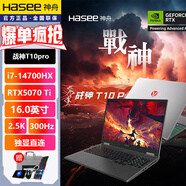 神舟戰神T12 T11 14代酷睿i9 RTX5090/5080滿(mǎn)血獨顯T8/Z8D6/S8/Z7/T8pro神州學(xué)生電競游戲筆記本電腦 戰神T10PRO i7|5070Ti |300HZ 32G內存