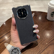 神舟適用華為matex6手機殼新款x5典藏版折疊屏中軸磁吸保護套閃粉 電鍍銀星之光-中軸磁吸-深藍 三星Galaxy Z Fold5