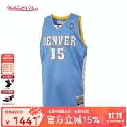 MITCHELL & NESSNBA官方掘金/安東尼復(fù)古03-04賽季AU禮盒裝正版球衣運(yùn)動(dòng)男 丹佛掘金 L