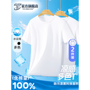 THE URBAN NICE官方品牌運(yùn)動速干短袖t恤男2025夏季新款100%純棉簡約純色男士T恤 雪白色+雪白色 【超值2件裝】 4XL 碼【建議170-185】-T恤