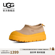 UGG秋季男女同款舒適簡約厚底圓頭低幫塔斯曼時(shí)尚休閑鞋 1144096 MMM | 芥菜籽色/ 夏日小麥黃色 37
