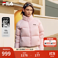 FILA官方女士羽絨服2025冬季新款運(yùn)動短款寬松保暖立領(lǐng)外套 桃仙粉-PK XS 155/76A/XS