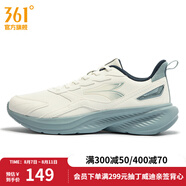361度男鞋運動鞋秋季新款361度男常規(guī)跑鞋 羽毛白/水霧藍 41