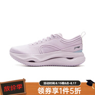 李寧（LI-NING）2025新品驚鴻女子舒適百搭體考學(xué)生訓(xùn)練柔軟休閑緩震保護(hù)跑鞋 V002-1素紫粉 36