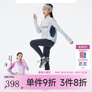 onmygame女童鯊魚褲兒童打底褲春秋仿牛仔運(yùn)動瑜伽緊身褲子 云霧灰上衣+牛仔黑褲子 170