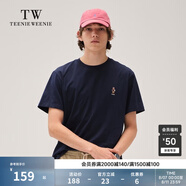 Teenie Weenie Men小熊男裝簡(jiǎn)約夏季t恤情侶休閑圓領(lǐng)涼感白色短袖 升級(jí)款-藏青色 L 175