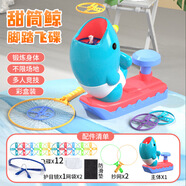 貝貝家汪汪飛碟兒童戶(hù)外玩具趣味腳踩彈射沖天火箭飛天男女孩竹蜻蜓飛盤(pán) 西瓜紅送12飛碟+2撈網(wǎng)+1防滑墊