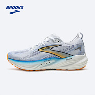 布魯克斯（BROOKS）GLYCERIN甘油22  跑鞋男子夏季緩震運動(dòng)跑步鞋 男款平衡 白/鈷藍色/橘色 40