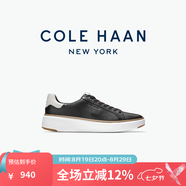 colehaan/歌涵 男士休閑鞋 新款小白鞋牛皮革增高低幫休閑運動(dòng)鞋C34226 黑色C34225 43