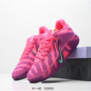 DOTSWOOSH-NIKEJA3藍黃鴛鴦籃球鞋莫蘭特3代緩震氣墊低幫男實(shí)戰運動(dòng)鞋戰靴 -耐克莫蘭特3代-粉紫  配置前后雙氣墊 43 -耐克43  偏小半碼