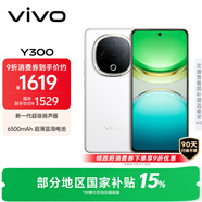 vivo Y300 12GB+512GB 瑞雪白 國(guó)家補(bǔ)貼 新一代超級(jí)揚(yáng)聲器 6500mAh超薄藍(lán)海電池 超抗摔直屏 AI手機(jī)