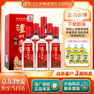 瀘州老窖【官方授權】特曲 高度濃香型白酒 純糧釀造 52度 375mL 6瓶 整箱裝