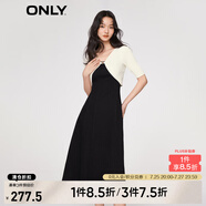 ONLY氣質(zhì)收腰顯瘦中長裙套裝性感吊帶連衣裙女|123242047 J19 黑牛仔-追單第一批 S (160) 80A