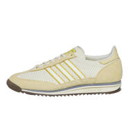 阿迪達斯 （adidas）跑鞋女緩震氣墊支撐防滑大底耐磨耐用黃色米白網(wǎng)眼編織皮革質(zhì)感 象牙白 / 黃色 / 粉黃色 40.5
