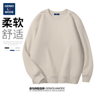 GENIOLAMODE森馬集團(tuán)衛(wèi)衣男日系純色休閑圓領(lǐng)套頭上衣寬松舒適百搭長(zhǎng)袖