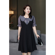 筑凡加肥加大碼連衣裙胖妹妹200斤2025夏裝新款大碼女裝寬松顯瘦260斤 灰色 7XL 210/230斤