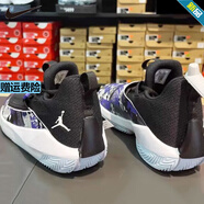 耐克（NIKE）籃球鞋男鞋 冬季新款Air Jordan Jumpman Hustle PF運動(dòng)休閑鞋 AQ0394-500/飛人涂鴉 42.5