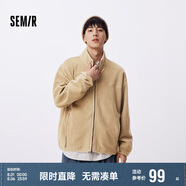 森馬（Semir）夾克男冬抗靜電外套搖粒絨情侶上衣109724108203