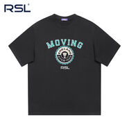 亞獅龍正品T恤夏季寬松半袖圓領(lǐng)簡(jiǎn)約休閑羽毛球服字母印花時(shí)尚 【黑色】印花48 S
