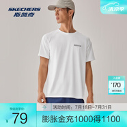 斯凱奇（Skechers）男士針織短袖T恤衫P225M086 亮白色/0019 XL