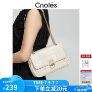 蔻一（Cnoles）漫步象印牛皮女士高端鏈條包單肩斜挎包女走心生日禮物送女友老婆
