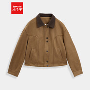 IEF/愛(ài)依服2025秋季新款美式小眾設計感休閑百搭拼色磨砂皮外套