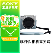 索尼（SONY）索尼微單相機 攝像機適用 2（京倉） E10皮套+腕帶套裝（藍色）新