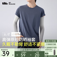 蕉下（beneunder）高彈防曬袖套女袖套男防紫外線(xiàn)開(kāi)車(chē)防嗮手臂白漸灰ES36624