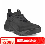 愛(ài)步（ECCO） 登山鞋男 防滑耐磨戶(hù)外探索運(yùn)動(dòng)鞋 越野系列822344 折 822344/51052 黑色 40