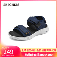 斯凱奇（Skechers）男士舒適休閑涼鞋232899 海軍藍色/NVY 43