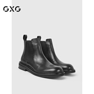 GXG男士切爾西靴中幫英倫風(fēng)男靴G24X504013 黑色 43