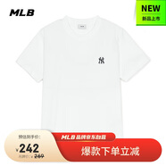 MLB短袖T恤男女時(shí)尚秋季休閑經(jīng)典純色圓領(lǐng)25新款3ATSB0153-50WHS-S