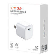 Apple30W 氮化鎵快充套裝適用于iphone 美版港手機(jī)速充電器蘑菇 30W氮化鎵速?zèng)_套裝 (30W頭 30W線)