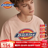 dickies【經(jīng)典款】 Dickies短袖 男女同款字母LOGO印花易穿搭短袖t恤7088 桃粉色 L