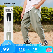 匡威Converse長褲童裝男女童針織休閑褲兒童運動透氣褲子