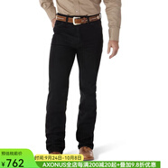 威格（Wrangler）男士牛仔褲長褲中腰男褲直筒褲Cowboy西部牛仔經(jīng)典耐磨休閑春秋季 黑色 Black 29