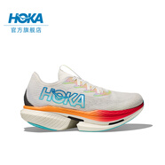 HOKA ONE ONE 男女款夏季專業(yè)競速跑鞋CIELO X1耐磨穩(wěn)定透氣回彈 霜白色/鮮紅色 43