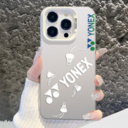 豐哲適用蘋果16手機(jī)殼iPhone15promax羽毛球14尤尼克斯13mini小眾12感11主題x新款xr男生xs全包鏡頭8周 435855-彩銀殼-【透銀】 iPhone 16 pro