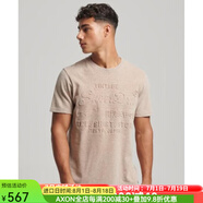 superdry極度干燥男士T恤短袖套頭LOGO潮流經(jīng)典款 CREAM M