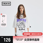 英克斯（inxx）Standby潮牌shinwoo聯(lián)名印花男女同款短袖T恤XME2010929 白色 XL