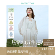 茵曼章若楠同款防曬苧麻棉女裝襯衫2025夏季新品襯衣上衣 象牙白1 XL