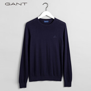 GANT男士經(jīng)典時尚疊穿休閑舒適保暖針織衫毛衣 433夜藍(lán)色 S