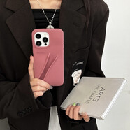 rhode海莉海莉同款唇釉適用蘋(píng)果16promax手機殼iPhone15液態(tài)硅膠14plus防摔13軟保護套12大孔11全 沙紅唇膏手機殼不含口紅帶r iPhone12Pro