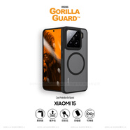 猩球衛士高級膚感保護殼適用小米15磁吸手機殼xiaomi 15全包硅膠手機套磨砂透明軟邊簡(jiǎn)約商務(wù)防摔外殼黑