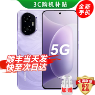 HONOR手機(jī) 5G新品 300超薄小直屏 單反級(jí)雅顧人像 綠洲護(hù)眼屏AI 新款 拍照手機(jī) 廬煙紫 12GB+256GB 官方標(biāo)配 180天只換不修+三年質(zhì)保+碎屏保