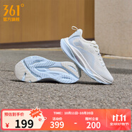 361°運(yùn)動(dòng)鞋男鞋赤焰4秋季網(wǎng)面透氣跑鞋男輕便通勤減震專業(yè)跑步鞋 羽毛白/冰河藍(lán) 密網(wǎng)【女】 37
