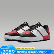 耐克（NIKE）男鞋女運(yùn)動(dòng)鞋Jordan高爾夫球鞋透氣耐磨防滑休閑鞋板鞋25年夏新款 Black/Red 黑紅拼色 35.5 碼=US M3.5/W5