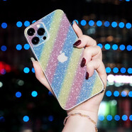 優(yōu)選適用蘋(píng)果12手機貼膜閃粉背膜iPhone11改色8P彩膜后膜XS磨砂貼紙6S 玫瑰金色前膜后膜 iPhone12Mini